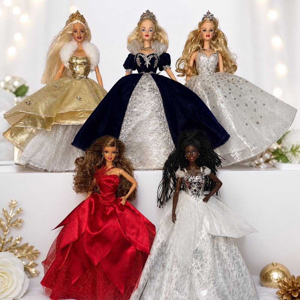 Holiday Barbie Lot Millennium Princess 1999 2000 2001 2021 2022 Special Edition